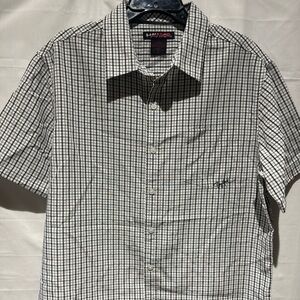 Hawke & Co Men's Checkered Shirt in Black and White